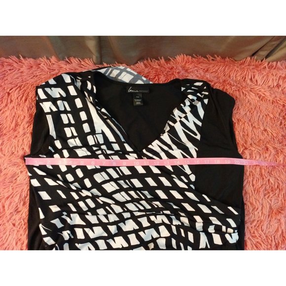 Women's Lane Bryant Drop Waist V-neck Stretchy Classy Career Dress Size 14/16 - Picture 6 of 7